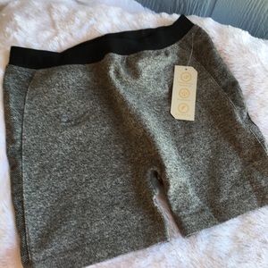 LA IMAGE Gray “Baby Girl” waistband Biker Shorts NWT